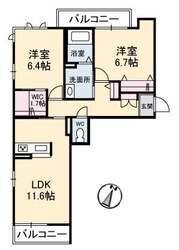 シャーメゾン ヒルズ Ⅲ棟の物件間取画像